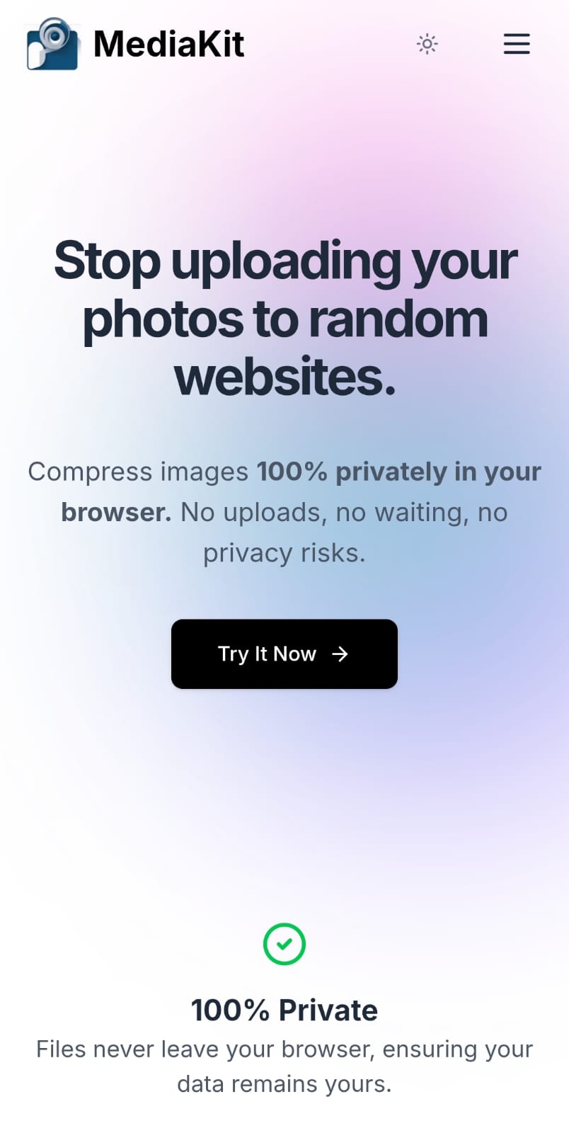 MediaKit - The Privacy-First Media Toolkit
